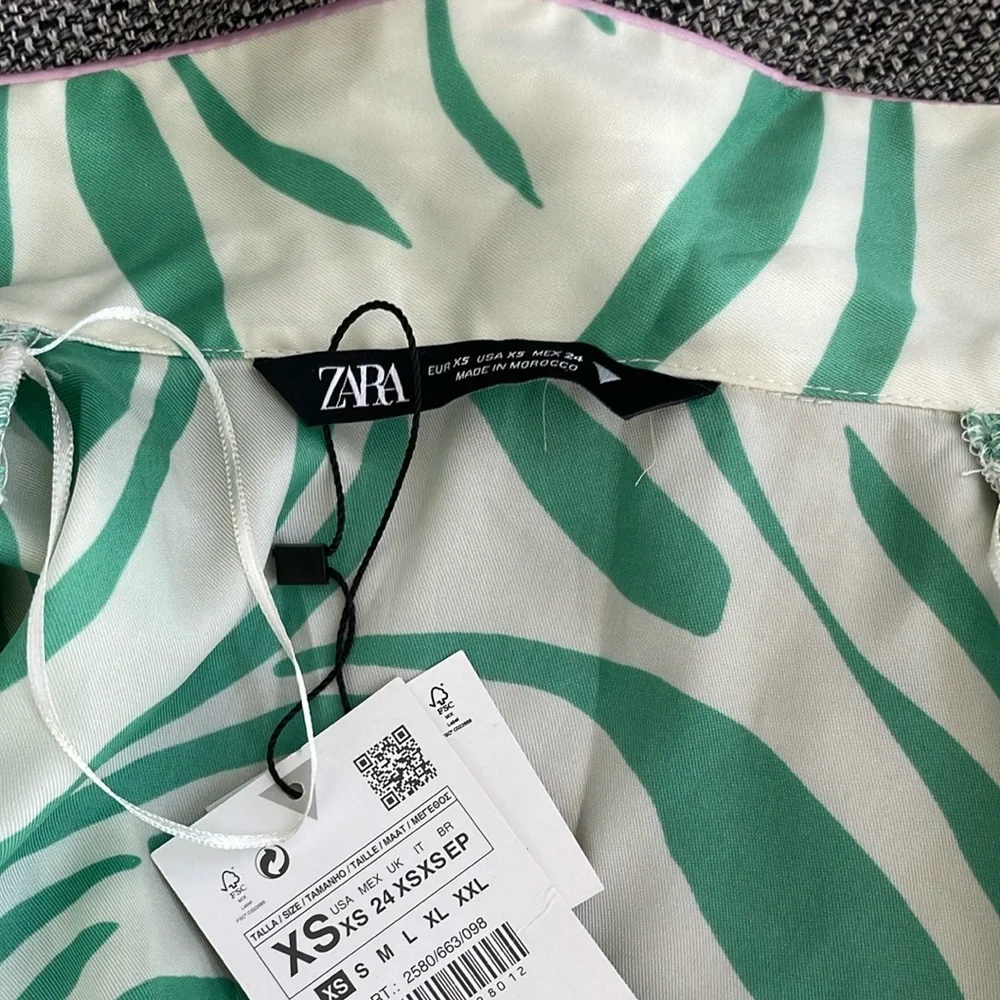 NWT Zara Matching Shirt and Pant Set - Picture 10 of 11